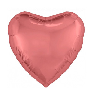 Шары сердца однотонные