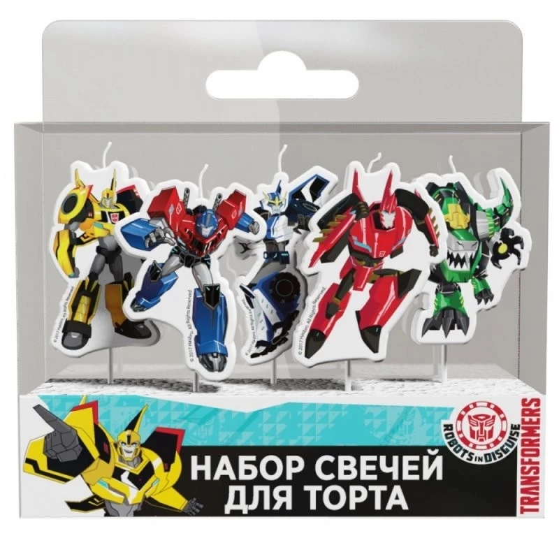 Свечи на торт Трансформеры