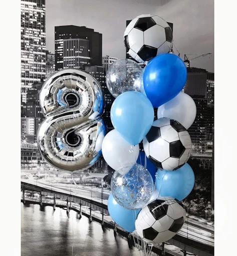 Композиция из шаров на День Рождения мальчику