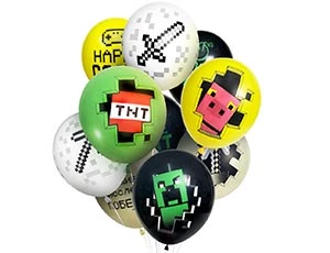 Гелиевые шары Майнкрафт Пиксели