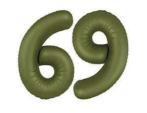 Шар Цифра 6 Slim Olive Green