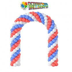 Арка триколор из воздушных шаров